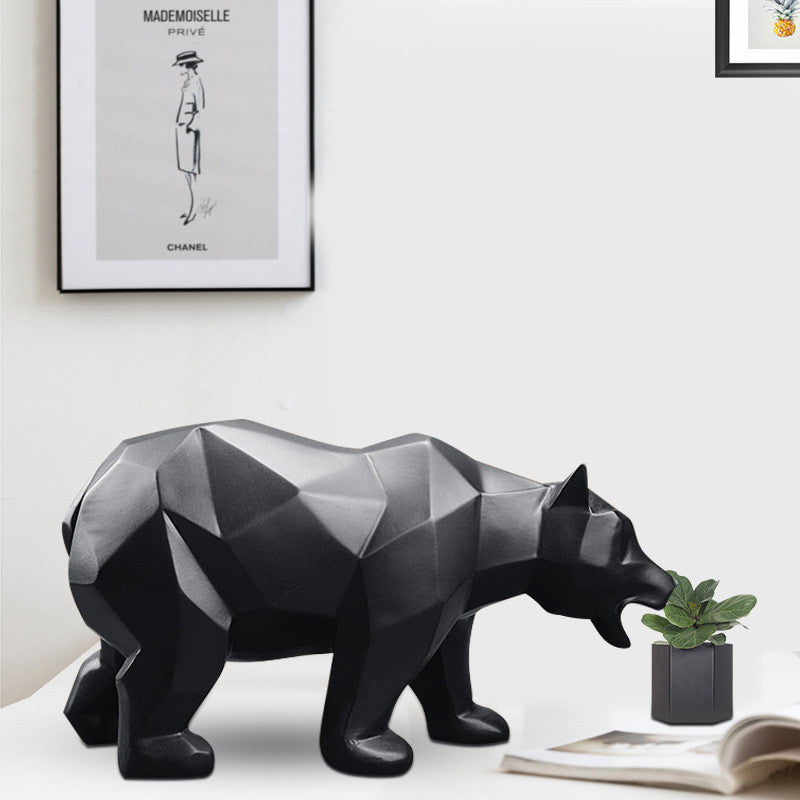 Bear Resin Statue | Modern Home Decor | Sculpture & Decoration