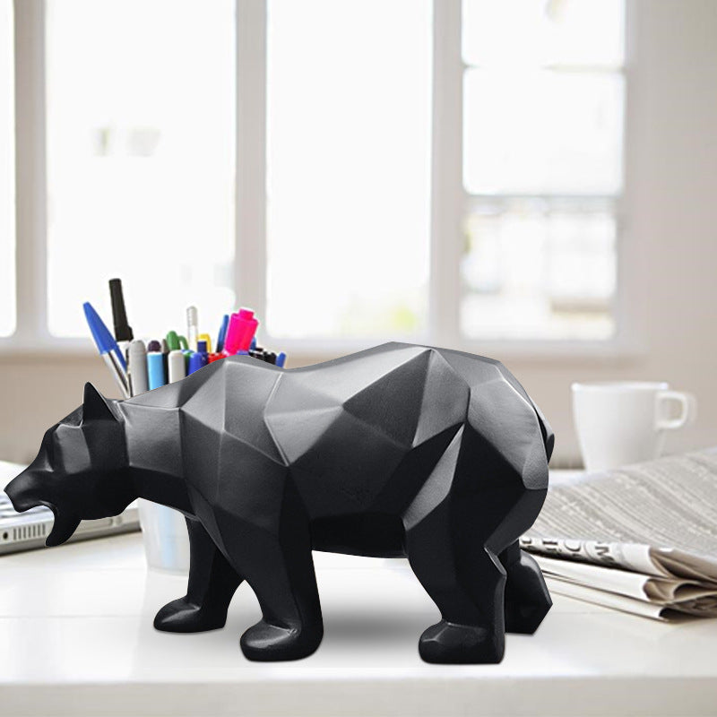 Bear Resin Statue | Modern Home Decor | Sculpture & Decoration