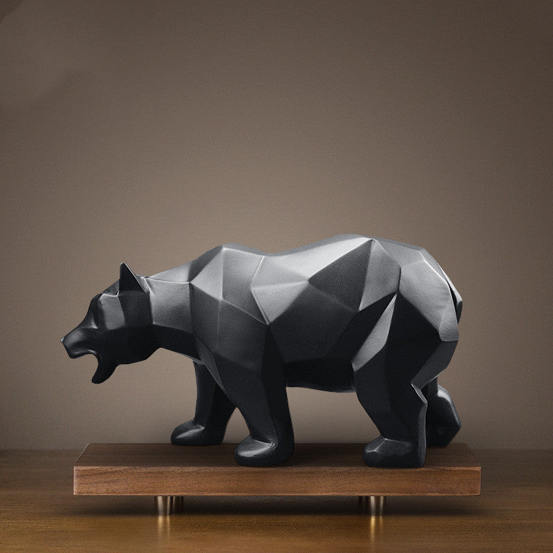 Bear Resin Statue | Modern Home Decor | Sculpture & Decoration
