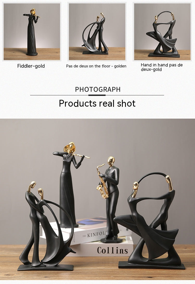 Minimalist Band Figurines — Modern Music Character Ornament