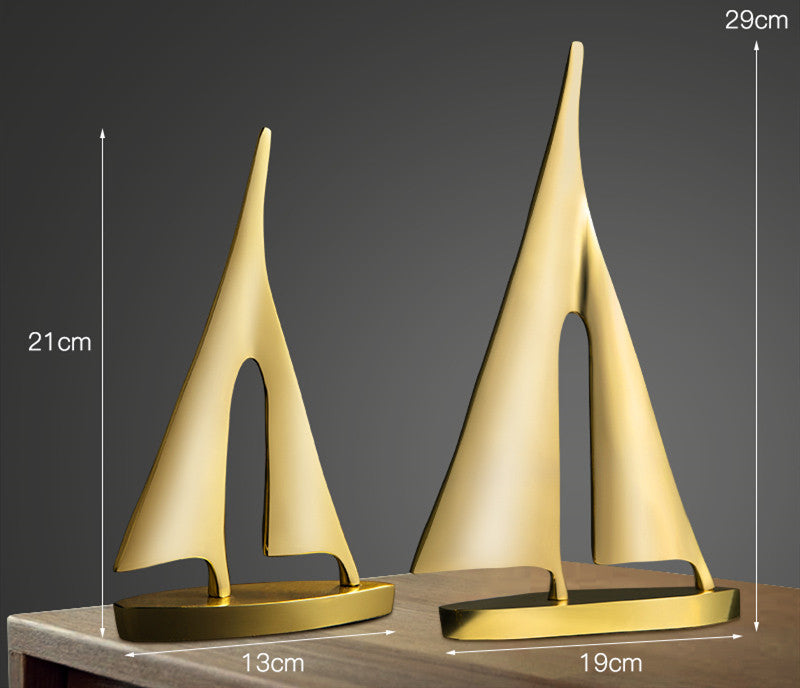 Modern Smooth Sailing Sculpture