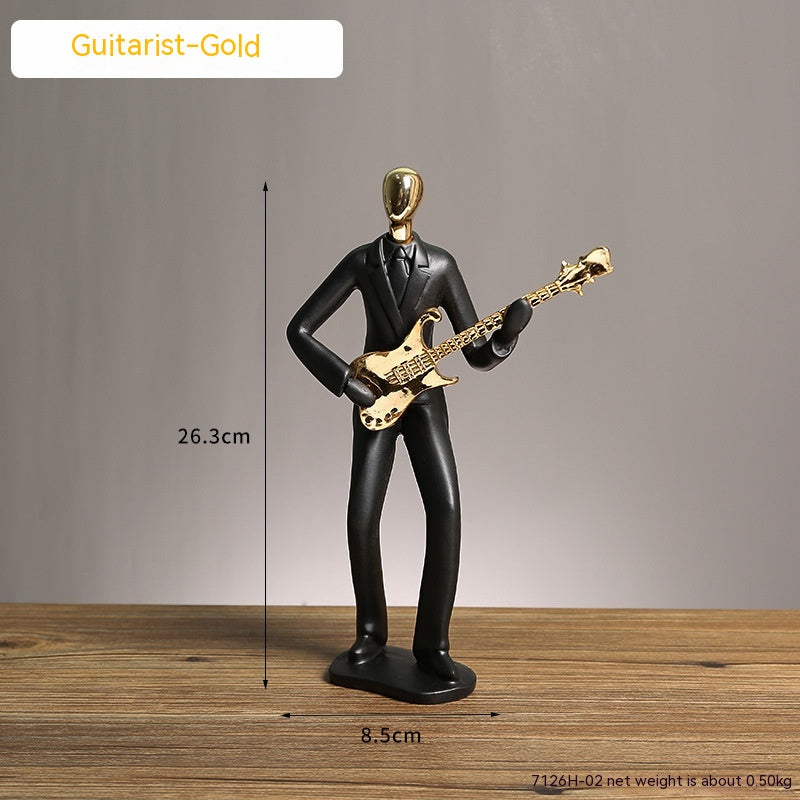 Minimalist Band Figurines — Modern Music Character Ornament