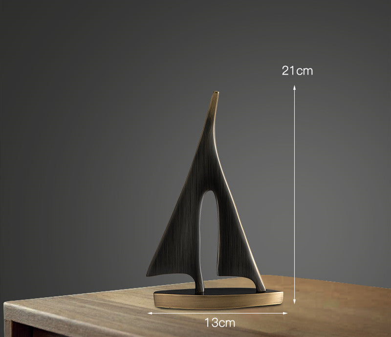 Modern Smooth Sailing Sculpture