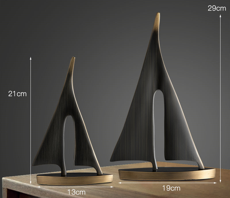 Modern Smooth Sailing Sculpture
