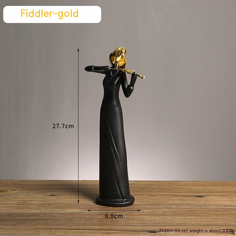 Minimalist Band Figurines — Modern Music Character Ornament
