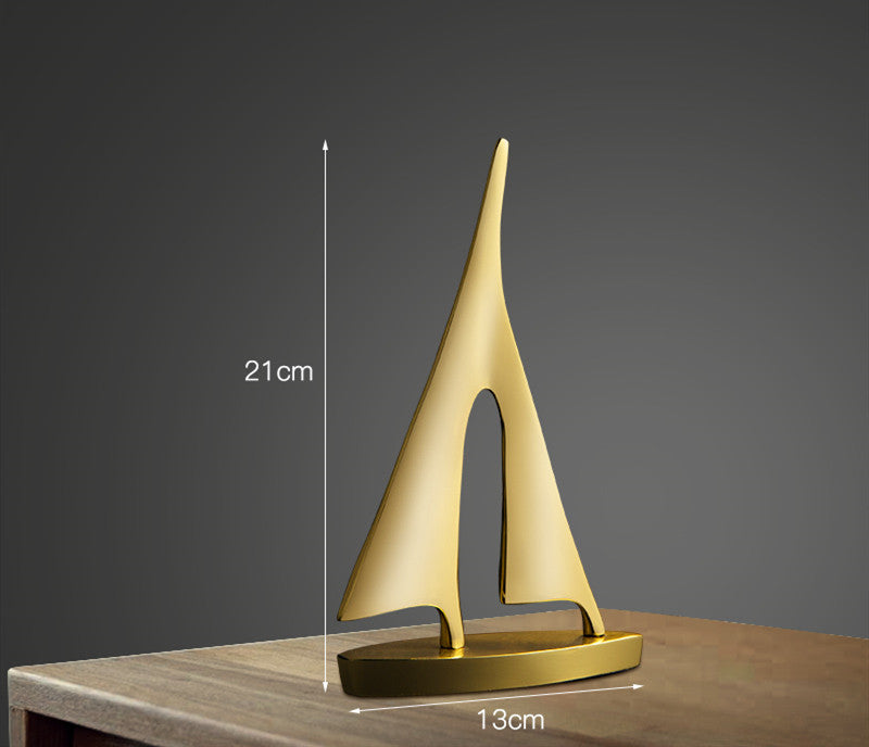 Modern Smooth Sailing Sculpture