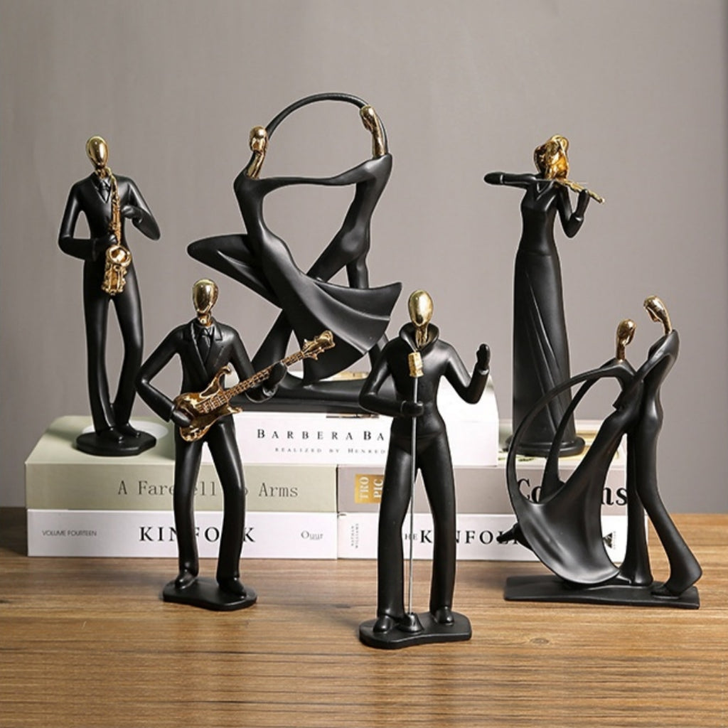 Minimalist Band Figurines — Modern Music Character Ornament