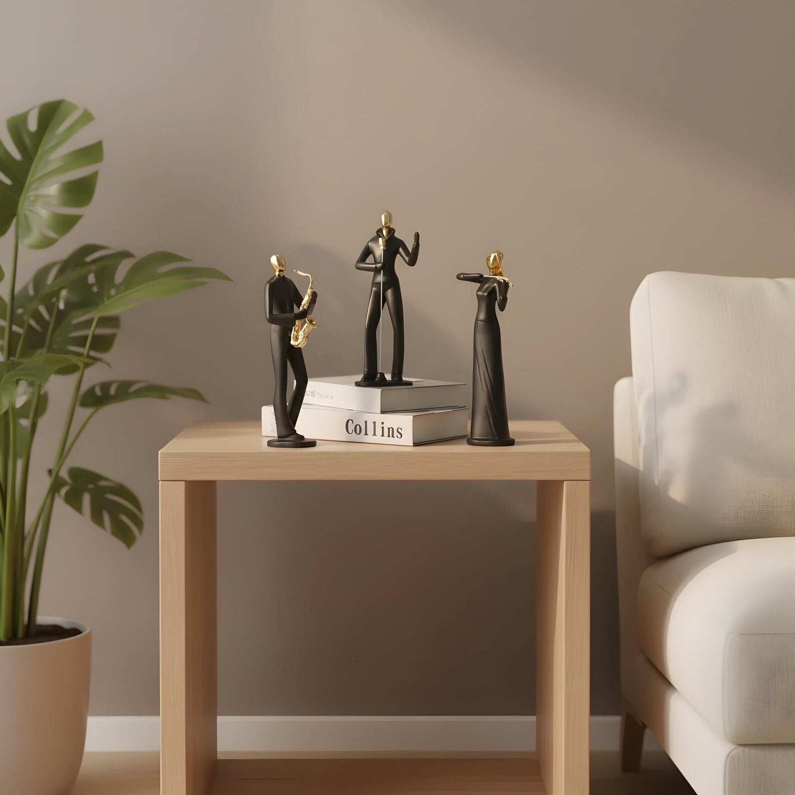 Minimalist Band Figurines — Modern Music Character Ornament