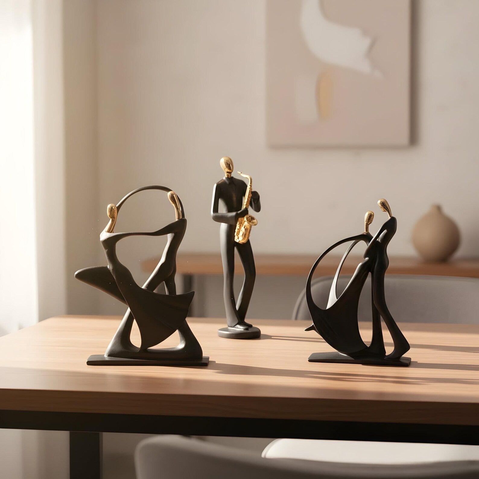Minimalist Band Figurines — Modern Music Character Ornament
