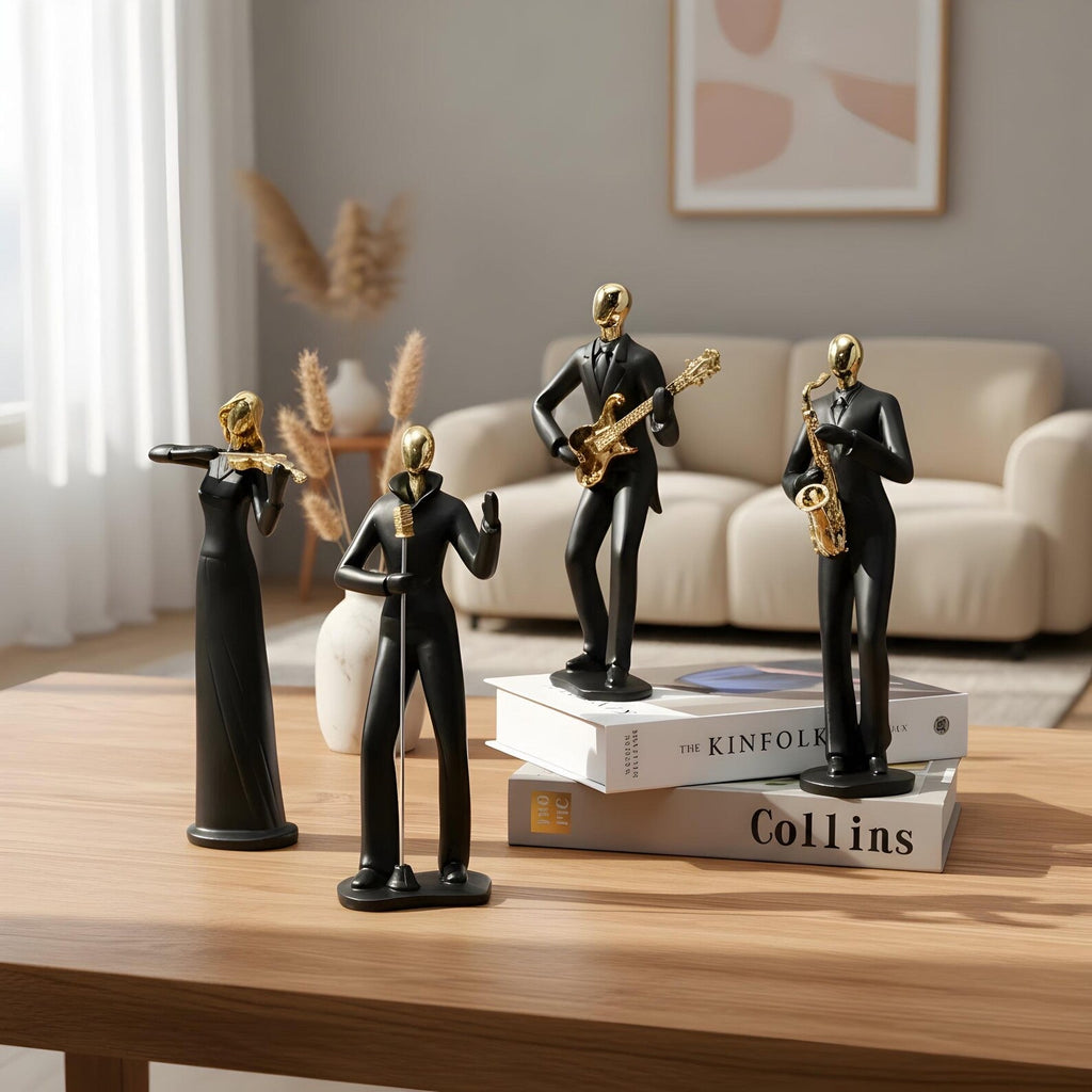 Minimalist Band Figurines — Modern Music Character Ornament