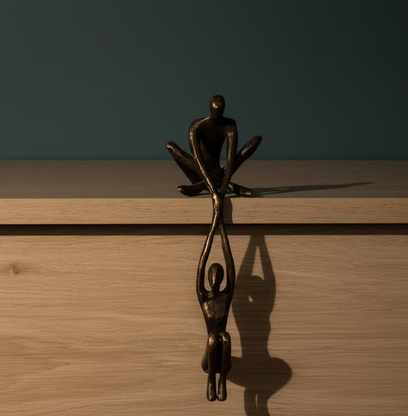 Helping Hand Sculpture | Modern Resin Home Décor | Minimalist Art Decoration