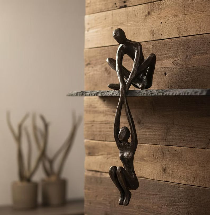 Helping Hand Sculpture | Modern Resin Home Décor | Minimalist Art Decoration