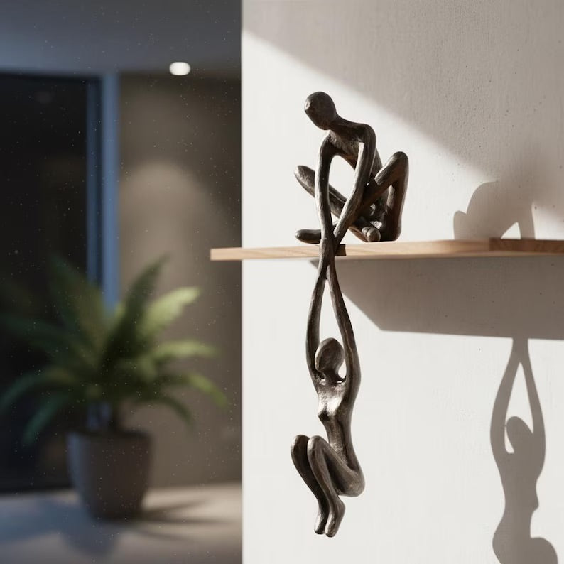 Helping Hand Sculpture | Modern Resin Home Décor | Minimalist Art Decoration