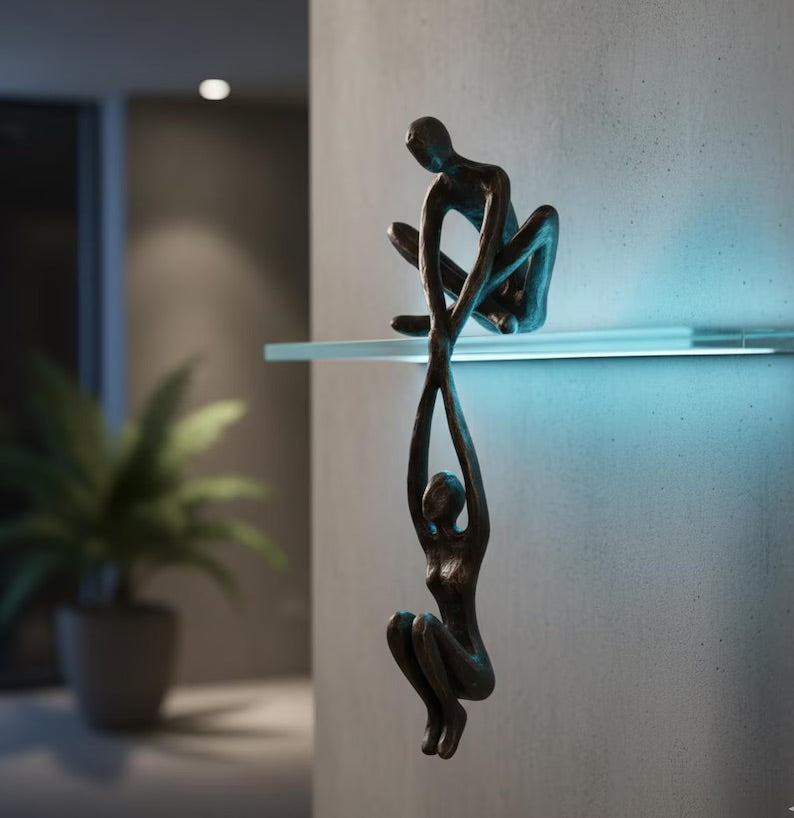 Helping Hand Sculpture | Modern Resin Home Décor | Minimalist Art Decoration