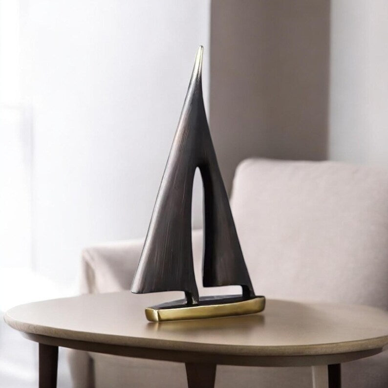 Modern Smooth Sailing Sculpture