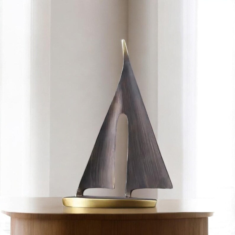 Modern Smooth Sailing Sculpture