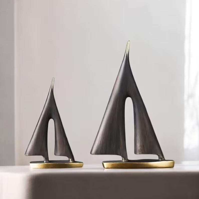 Modern Smooth Sailing Sculpture