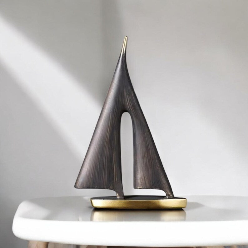 Modern Smooth Sailing Sculpture