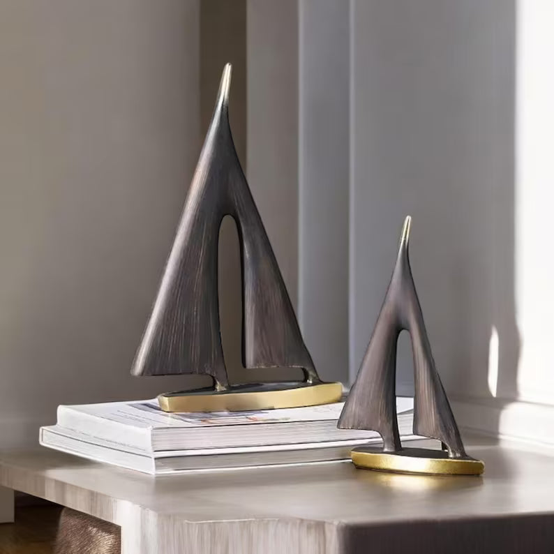 Modern Smooth Sailing Sculpture